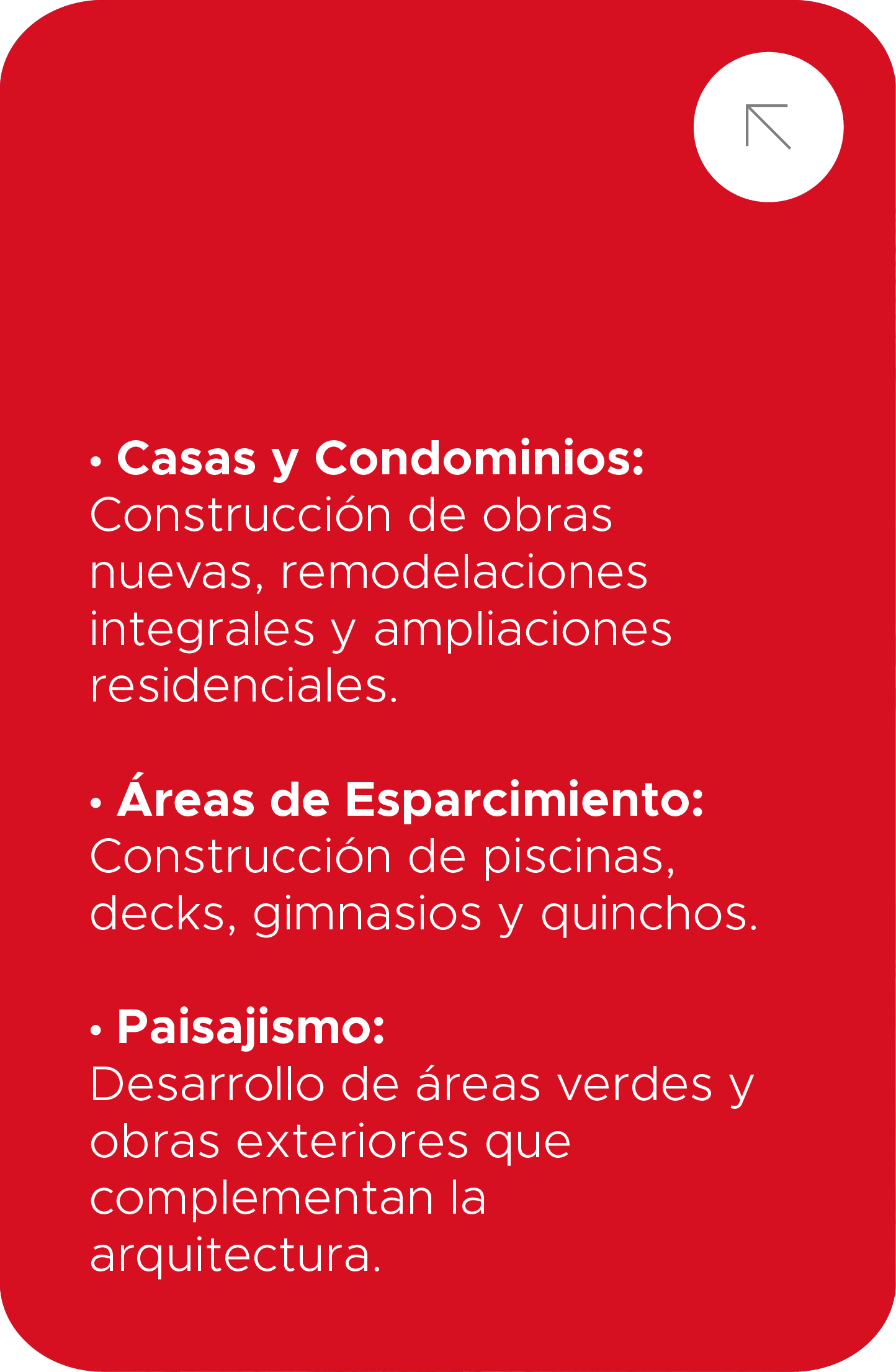 Casas & Obras Complementarias – detalle
